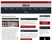 Tablet Screenshot of maitrisedescrises.com